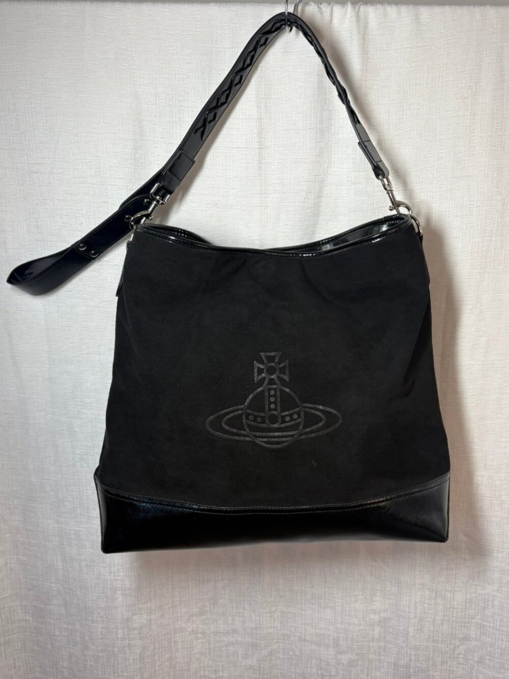 Vivienne Westwood Authentic Suede & Patent Leather Shoulder Bag - Like New Y2K